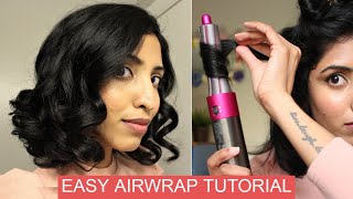 How To Use Dyson Airwrap Tutorial On Short Hair [upl. by Ettenuj]