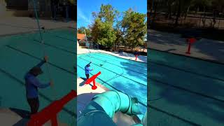 Pool Cleaning Transformation Timelapse satisfying [upl. by Eduj]