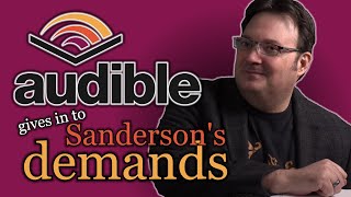 Brandon Sanderson took on Amazon and WON Changes to Audible pay structure incoming in 2024 [upl. by Ttelrahc303]