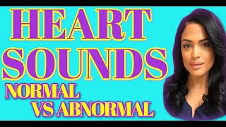 HEART SOUNDS NORMAL VS ABNORMAL AUDIO [upl. by Bradley]