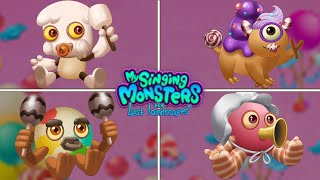 All BABY Monsters in Candy Island  Full Song 09  My Singing Monsters The Lost Landscapes [upl. by Aihsirt825]