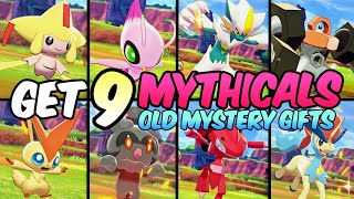 Get 9 Shiny amp Mystery Gift Mythical Pokemon EXCLUSIVE to Sword and Shield [upl. by Nauhs]