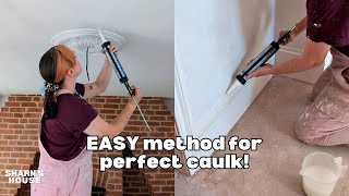 How to apply caulk for beginners  DIY MASTERCLASS  Sharns House [upl. by Eirroc986]