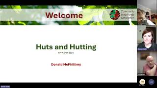 Huts and Hutting with Donald McPhillamy 6th March 2024 [upl. by Azenav]