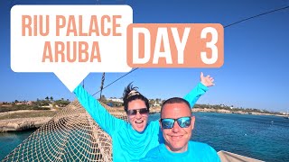 RIU Palace Aruba  Vlog day 3  SnorkelSunset Cruise [upl. by Anij]