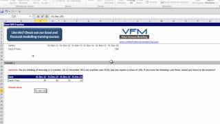 Excel NPV Function [upl. by Nnayr]