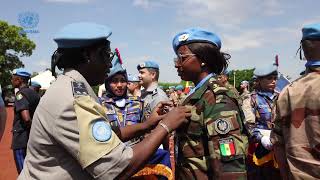 La MINUSMA rend hommage à ses Casques bleus en fin de mission [upl. by Yerdua]