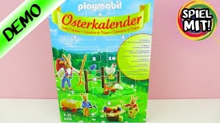 PLAYMOBIL OSTERKALENDER Deutsch  Osterhasenkinder und Osterhasen Papa bemalen Eier  Spiel mit mir [upl. by Antipas]