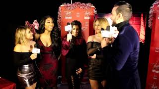 Dames Nellas with Fifth Harmony at the iHeartRadio Jingle Ball 2017 [upl. by Oidivo]