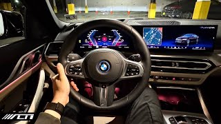 2024 BMW i4 xDrive40 POV Night Drive and Tour  Allcarnews [upl. by Teddie12]