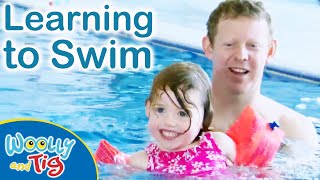 WoollyandTigOfficial Learning To Swim  TV Show for Kids  Toy Spider [upl. by Enahsed]