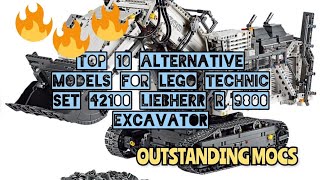 Top 10 Alternative Models for LEGO Technic Set 42100 Liebherr R 9800 Excavator [upl. by Llehcsreh769]