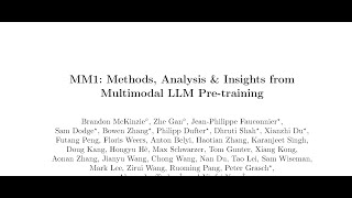 MM1 Methods Analysis amp Insights from Multimodal LLM Pretraining [upl. by Barden296]