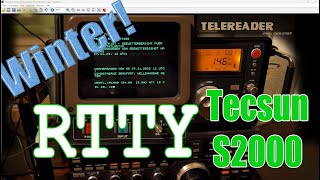 Winter ► RTTY Wetterbericht ► Tecsun S2000 ► Telereader Decoder [upl. by Hannahoj215]