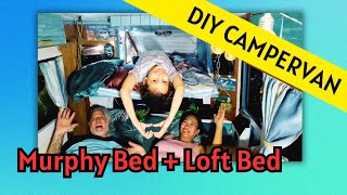 DIY Campervan  Murphy Bed  Loft Bed  L300 Campervan  Vanlife Philippines  FilAmstagram [upl. by Ladonna]