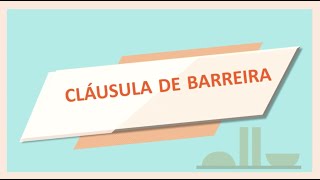 EXPLICANDO CLÁUSULA DE BARREIRA DESEMPENHO [upl. by Nosirrah344]