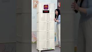 Storage boxFoldable WardrobeStorage Stacker WardrobePlastic stakeable Organiser meesho [upl. by Ioj]