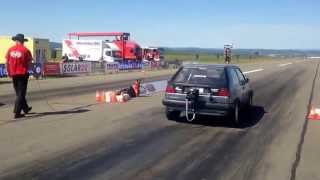 Turbo Gockel Golf 2 VR6 Turbo 4motion vs VTG Corvette 4x4 Turbo Speeddays  King of Germany 2014 [upl. by Anoek]