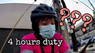 FOODPANDA BIKERCYCLIST VLOG 030  4 HOURS DUTY  1 SHIFT [upl. by Ailahtan491]