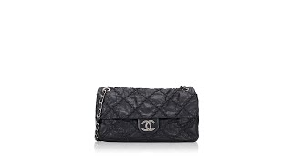 Chanel Calfskin Ultra Stitch Jumbo Flap Bag Black [upl. by Sansen]