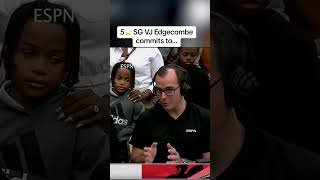 5⭐️ SG VJ Edgecombe commits to Baylor over Duke and Kentucky 🏀 shorts [upl. by Nillok]