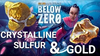 Subnautica Below Zero  Early Gold amp Crystalline Sulfur Location [upl. by Boris]