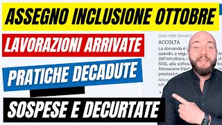 ASSEGNO DI INCLUSIONE OTTOBRE 2024 lavorazioni iniziate [upl. by Adanama]