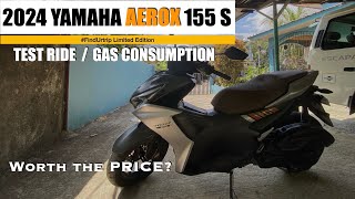 Test Ride  Actual Gas Consumption  Top Speed  Aerox 155 S V2  NadzOnTwoWheels [upl. by Kilah]