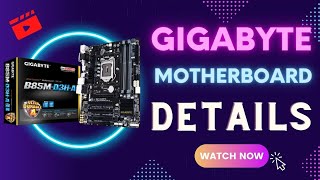 GIGABYTE GA B85MD3H MOTHERBOARD DETAILS ডেক্সটপ কম্পিউটার মাদারবোর্ড Munna Vlogs [upl. by Eilssel115]