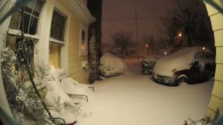 12 hour Time Lapse Winter Snow Storm [upl. by Nnewg]