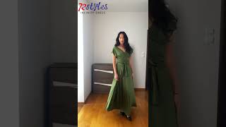 How to wear a convertible infinity dress tutorialsInfinityDresscom infinitydress dress [upl. by Aidam737]