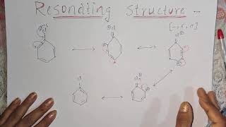 Best Way To Draw Resonating Structure  Resonating Structure of phenol Chlorobenzene [upl. by Worth801]