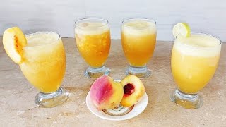 Peach Juice Recipe  Peach Lemonade  Peach Margarita  Easy Summer Drinks Recipe  Fresh Juice [upl. by Cyndi]