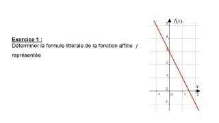 fonctions linéaires et affines 1 3ème [upl. by Nireil]