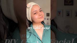 DIY Coffee Facial At Home  Coffee Face Pack  Coffee Scrub coffeefacial coffeeforskin [upl. by Nevla]