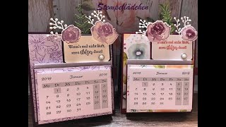 Tischkalender mit Notizzettelhalter [upl. by Etnad269]