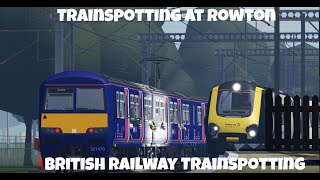 Trains at Rowton Roblox British Railway Trainspotting [upl. by Crysta953]