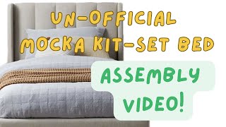 MOCKA BED ASSEMBLY  visual guide for the Quinn king single Similar for other models also [upl. by Olivette741]