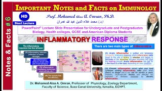 IMPORTANT NOTES and FACTS on IMMUNOLGY  INFLAMATORY RESPONSE [upl. by Sara-Ann157]