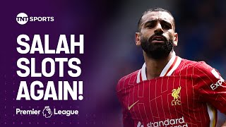 Mohamed Salah reacts after setting new Premier League record with goal at Ipswich Town 🔴 [upl. by Vardon907]