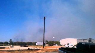 The DC10 Tanker Drops on a Major Wildfire near Magnolia TX [upl. by Boorman]