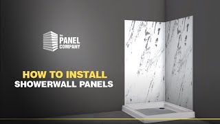 How to Install ShowerWall Panels  Installation Guide  The Panel Company [upl. by Cathee]