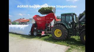 Getreidelagerung Silage Futtermittel Düngerlagerung  im Folienschlauch [upl. by Suilenrac458]