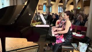 Canon in D Major  Pachelbel  Piano duet Clare Butteriss and Julia Wigfield [upl. by Lucchesi]