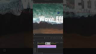 Create Cool Wave Text Animation in Premiere Pro in Under Minute tutorial premierepro [upl. by Atteuqcaj428]