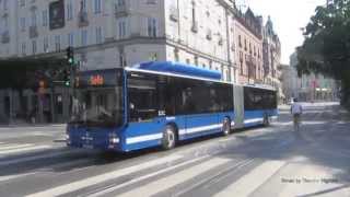 Buses in Stockholm Sweden [upl. by Odlopoel]