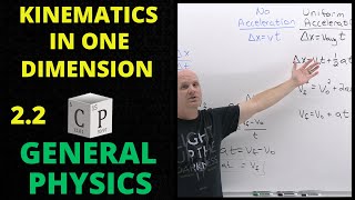 22 Kinematics in One Dimension  General Physics [upl. by Namruht]