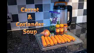 Carrot and Coriander Soup in Morphy Richards Soup Maker [upl. by Kcinimod]