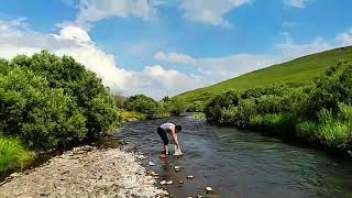 Serpme ağ ile alabalık avı 🎣🎏 balık alabalıkavı serpmeağ [upl. by Ahsiret]