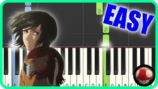 Attack on Titan S3 OP  Red Swan  EASY Piano Tutorial [upl. by Yleen999]